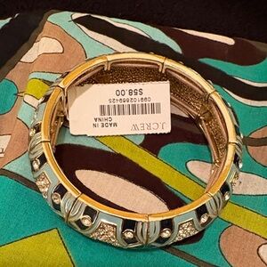 J. Crew Gold and Navy Bracelet